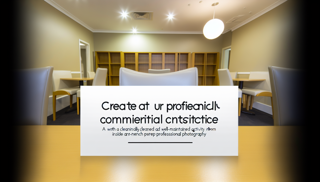 Aged Care Facility - Activity Room Cleaning Standard