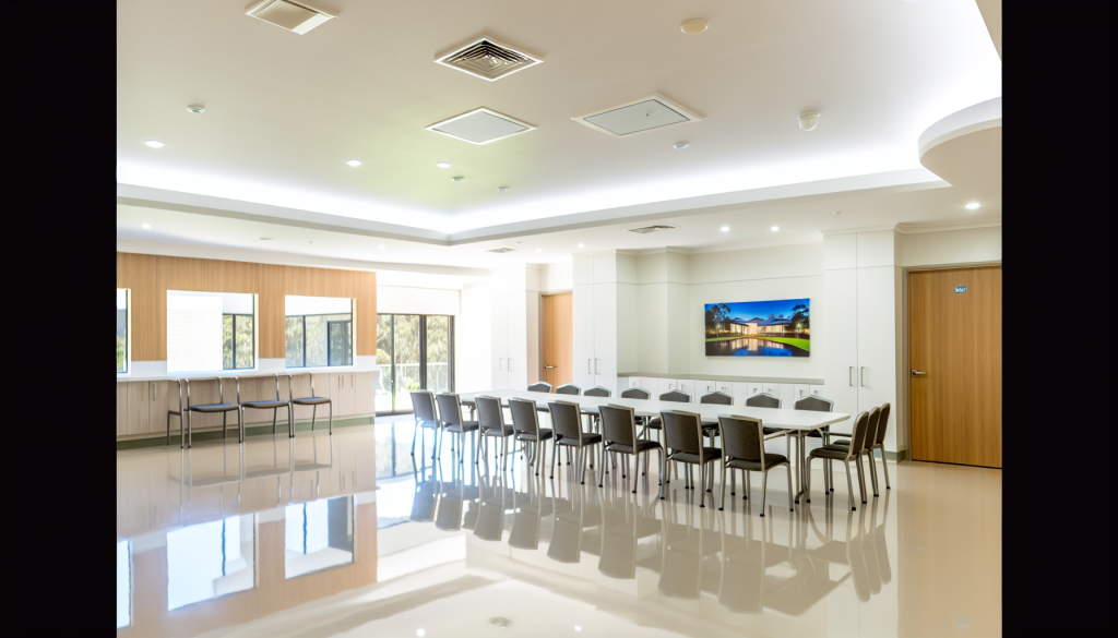 Aged Care Facility - Celebration Room Cleaning Standard