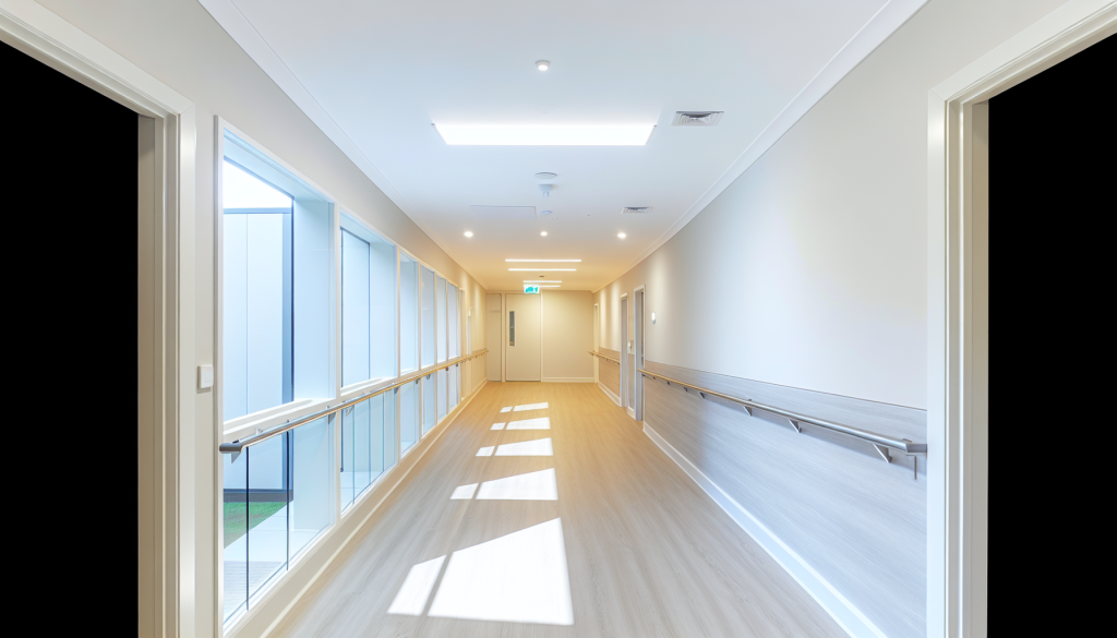 Aged Care Facility - Hallway Cleaning Standard