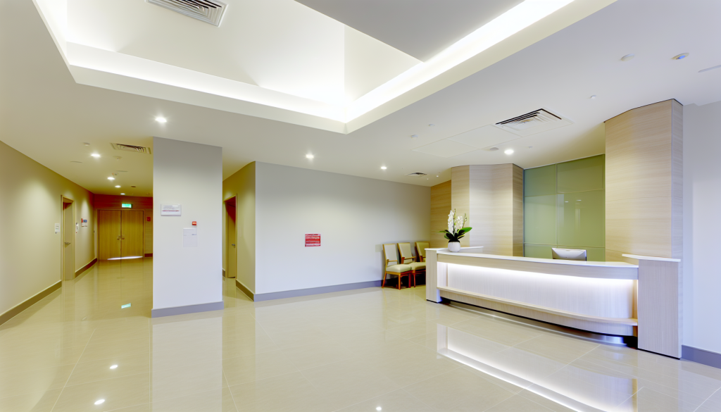 Aged Care Facility - Reception Area Cleaning Standard