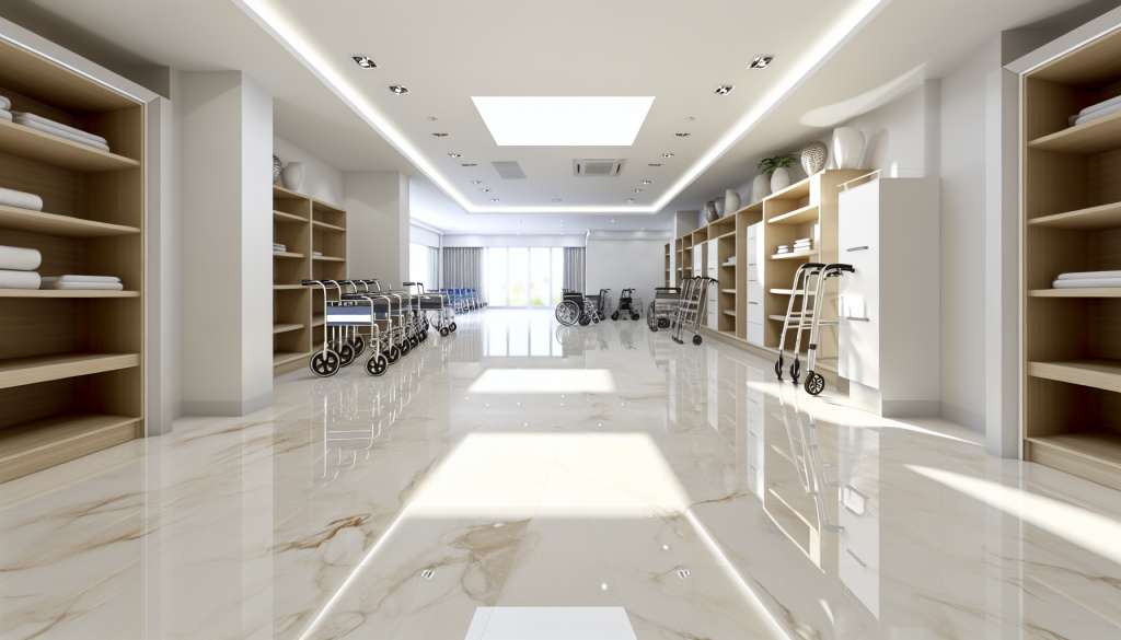 Aged Care Facility - Walking Aid Store Cleaning Standard