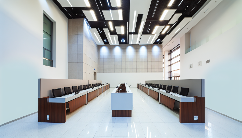 Government Building - Courtroom Cleaning Standard
